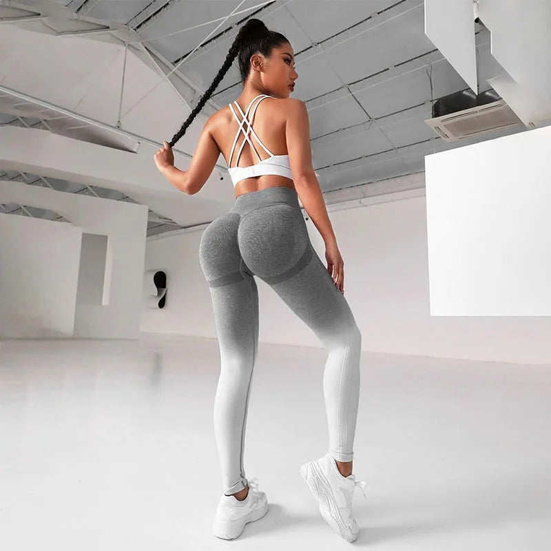 High-Waisted Seamless Yoga Leggings