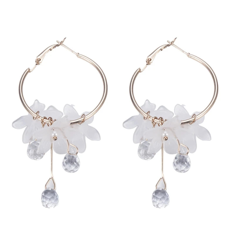 Crystal Tassel Drop Earrings - Elegant Jewelry