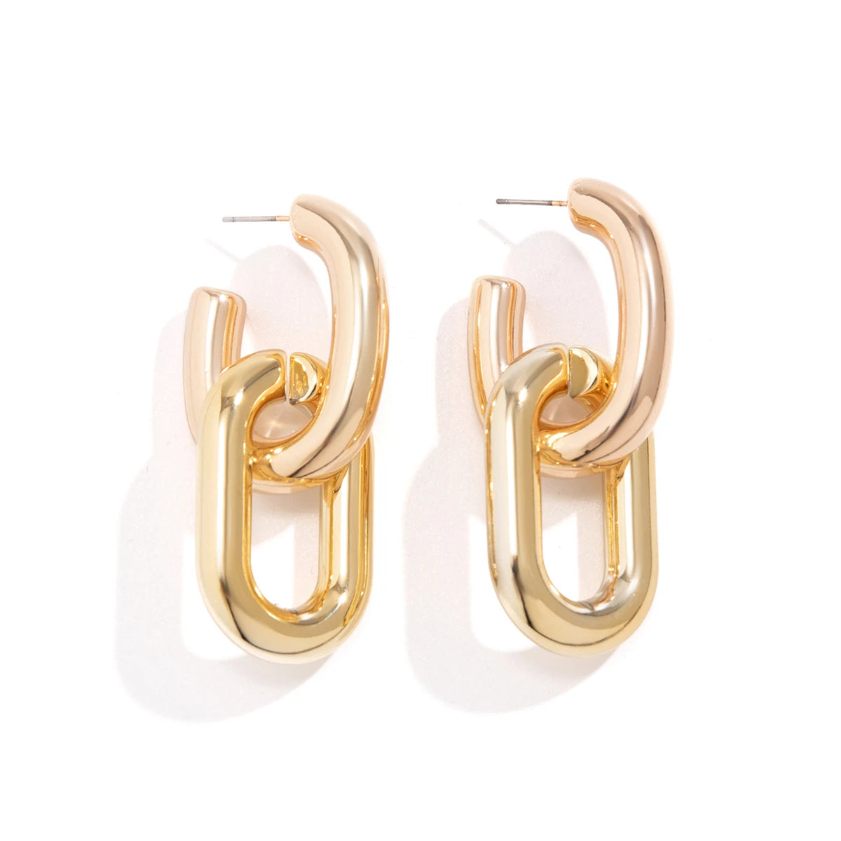 Geometric Hoop Earrings - Statement Jewelry