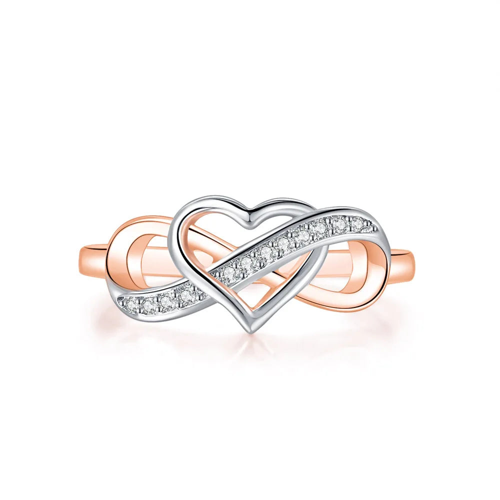 Luxury Engagement Ring - Two-Tone Bridal Jewelry