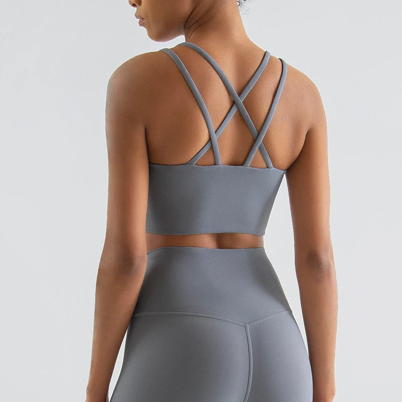 Cross-Back Performance Sports Bra