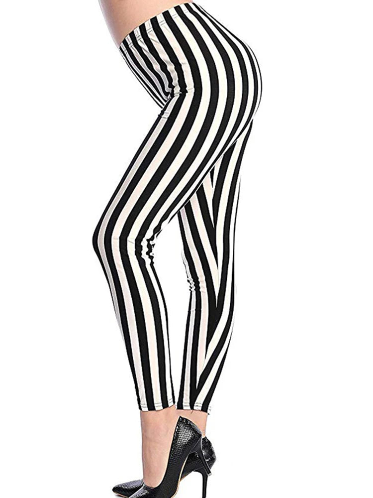 Printed Fashion Leggings - Stretch Everyday Comfort Fit