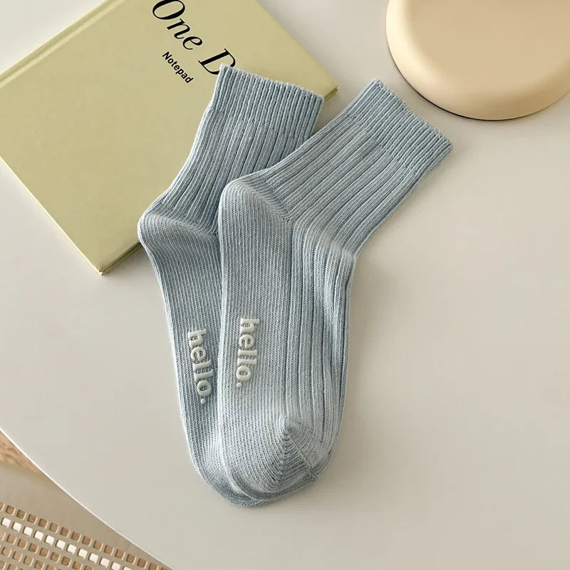 Fresh Color Everyday Socks - Soft Breathable Casual Pair