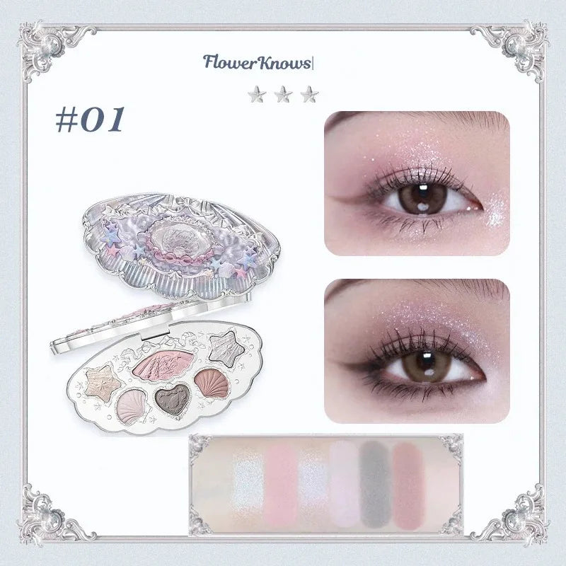 5-Color Eyeshadow Palette - Matte & Shimmer Pigment Collection