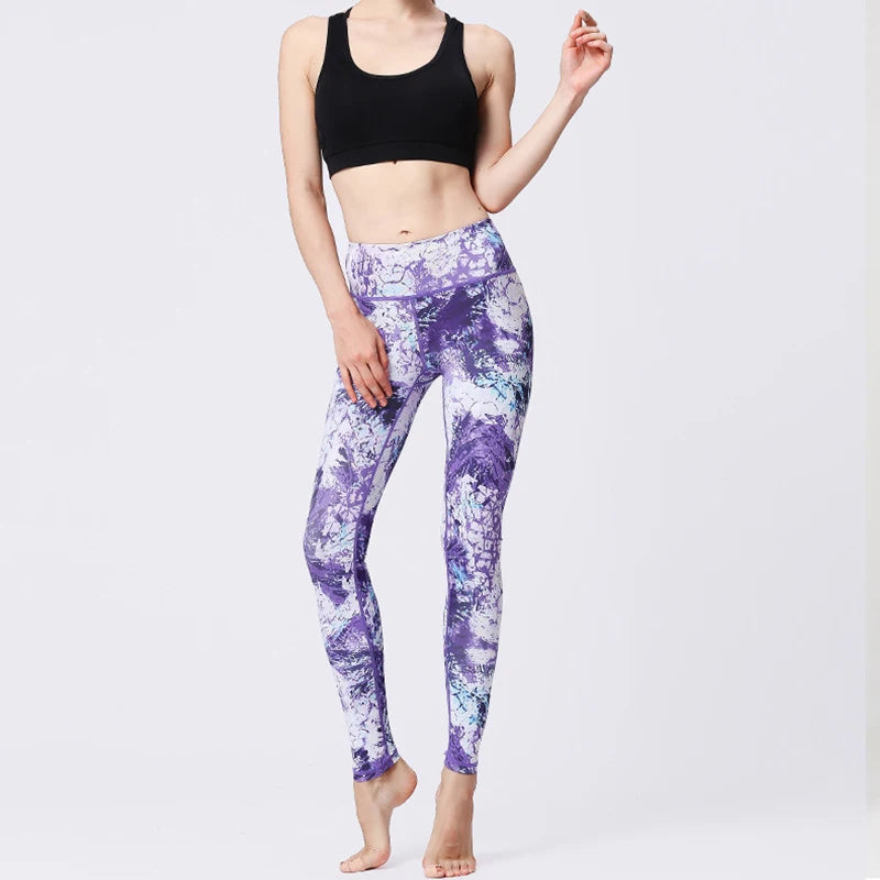 High-Waist Hip-Lift Stretch Yoga Leggings - Gym & Dance Activewear