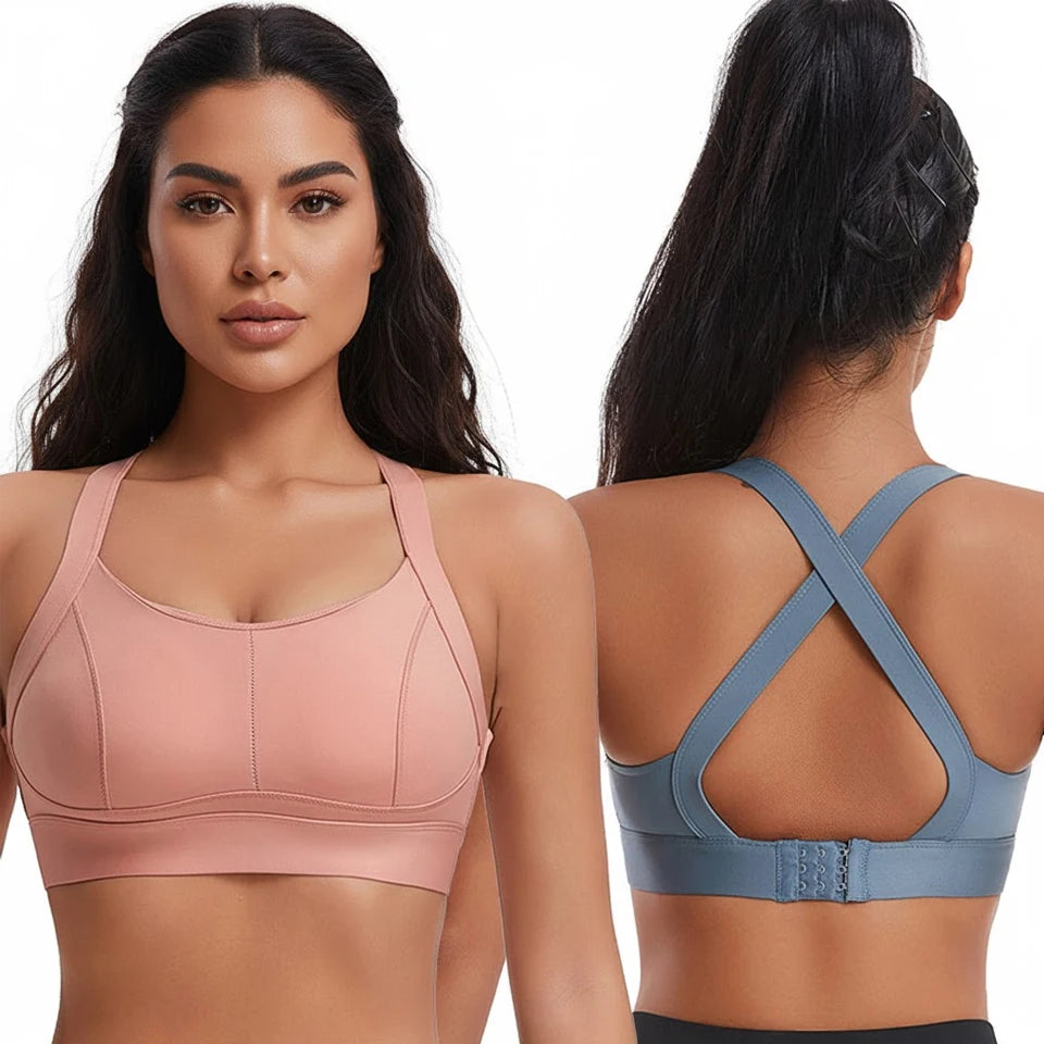 Cross-Back Performance Sports Bra