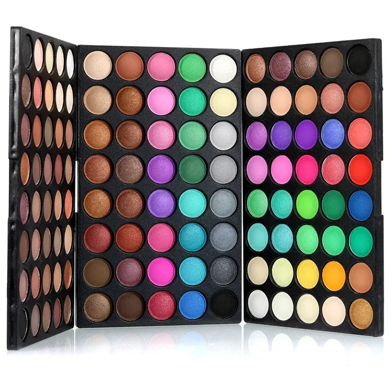 120-Color Eyeshadow Palette - Matte & Shimmer Pigment Collection