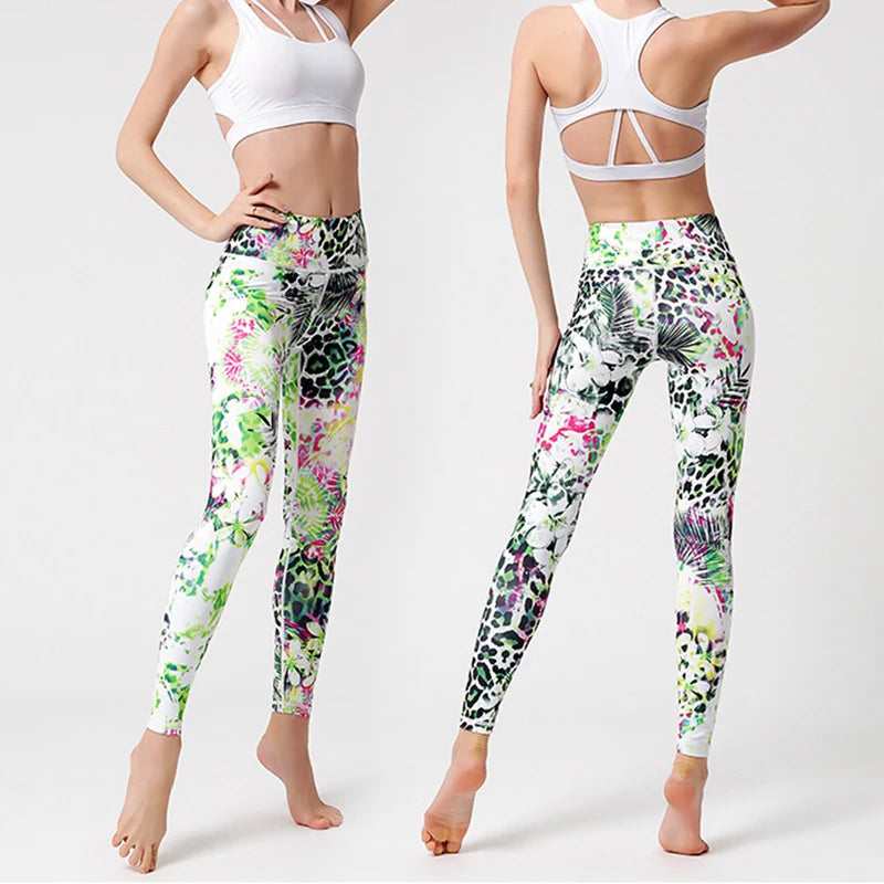 High-Waist Hip-Lift Stretch Yoga Leggings - Gym & Dance Activewear