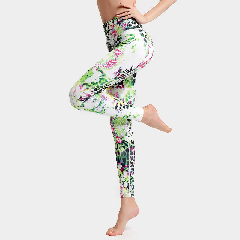 High-Waist Hip-Lift Stretch Yoga Leggings - Gym & Dance Activewear