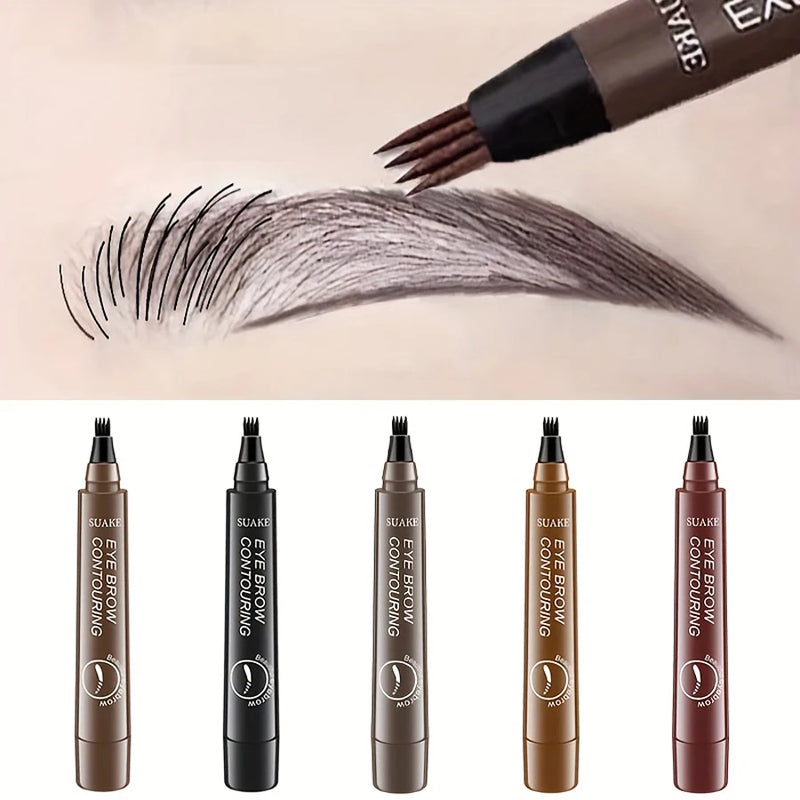 4-Tip Eyebrow Pen - Waterproof Natural Brow Definition