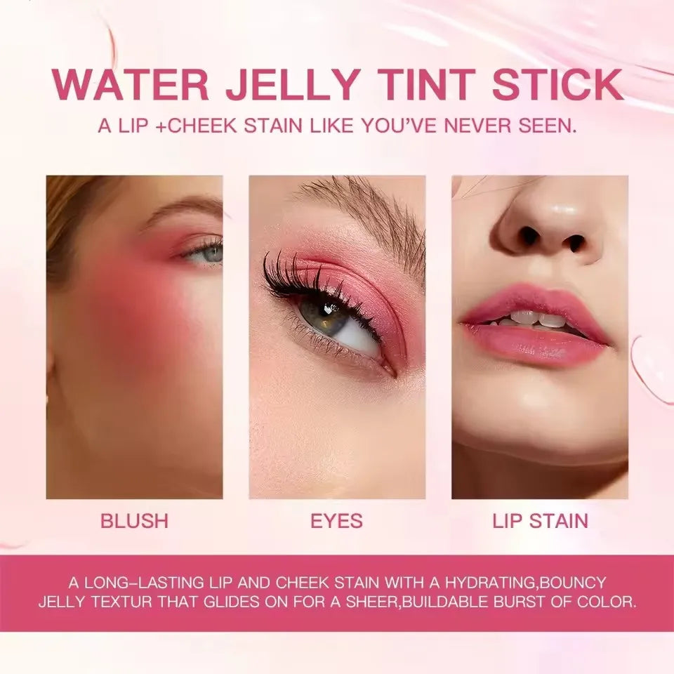 3-in-1 Jelly Blush Stick - Lips, Cheeks & Eyes Multi-Use Color