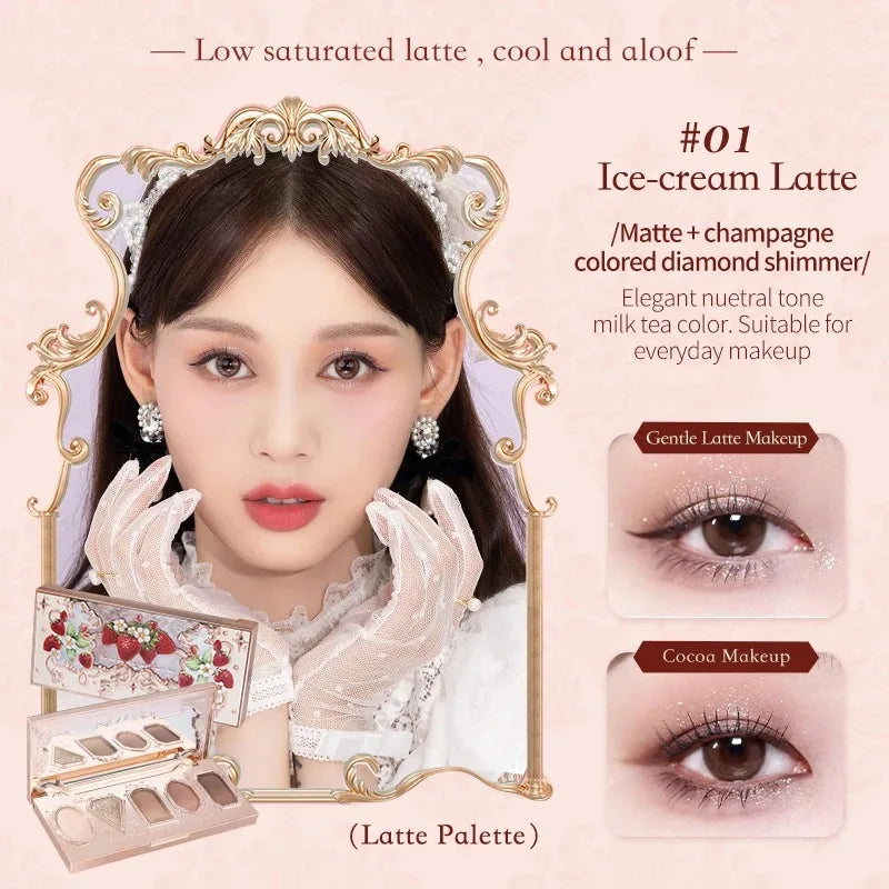 5-Color Eyeshadow Palette - Matte & Shimmer Pigment Collection