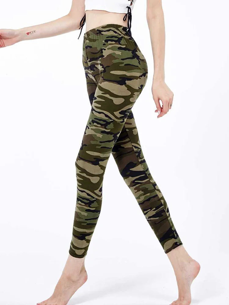 Printed Fashion Leggings - Stretch Everyday Comfort Fit