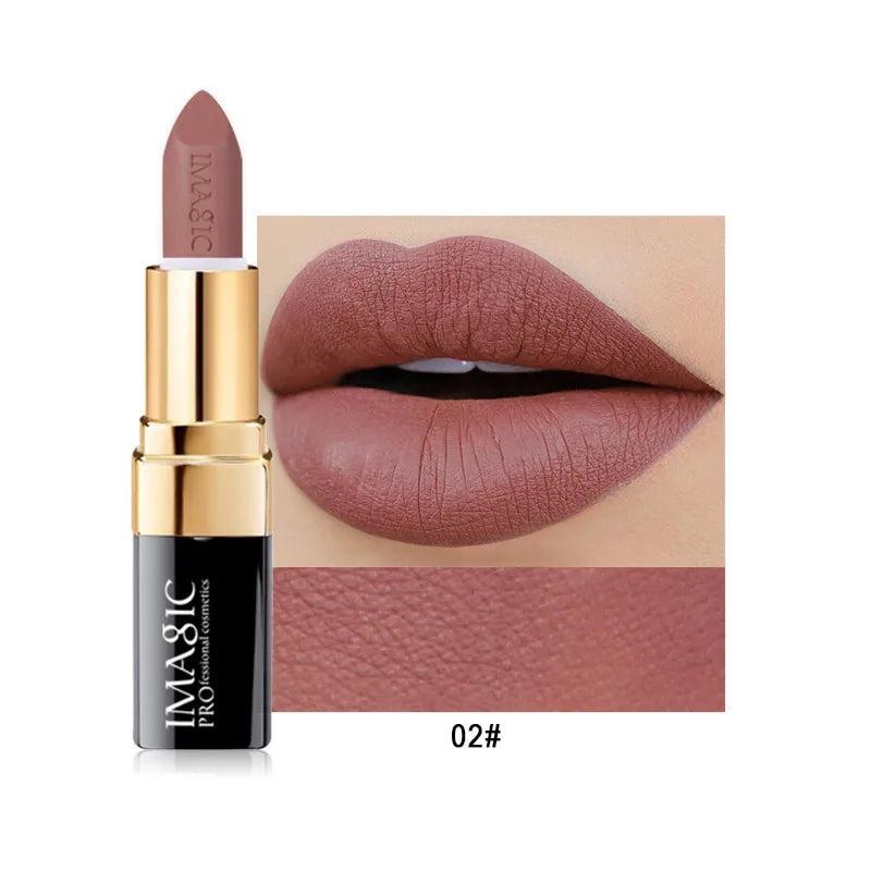 12-Color Matte Lipstick Set - Long-Lasting Waterproof Velvet Finish