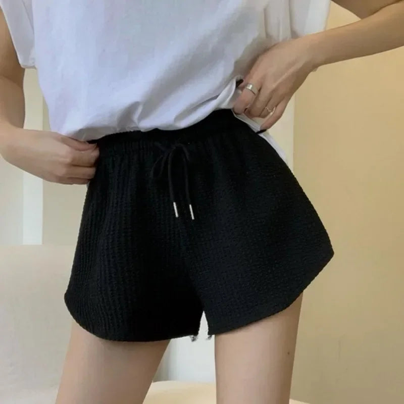 Premium Drawstring Sport Shorts - Wide Leg Running Style