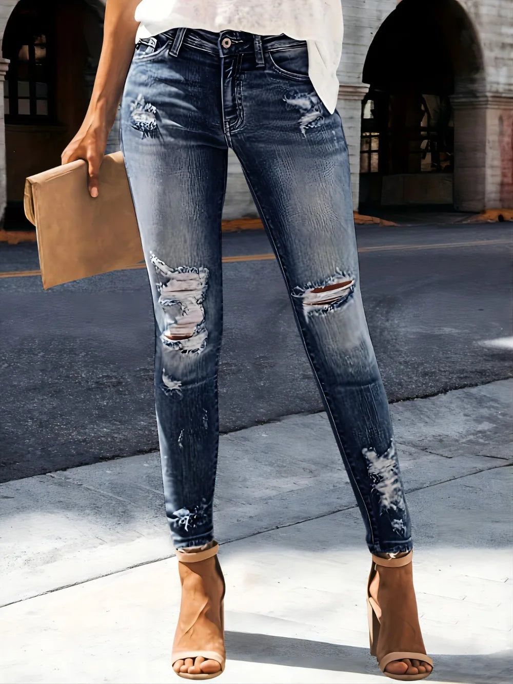 Washed Jeans - Denim Streetwear
