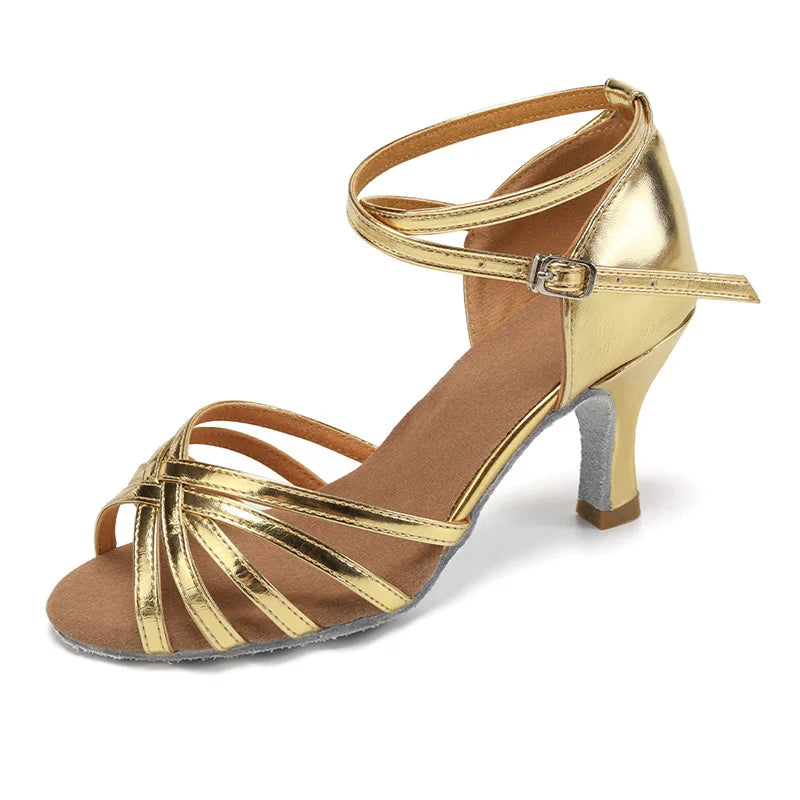 Premium Latin Dance Heels - Professional Ballroom Shoes
