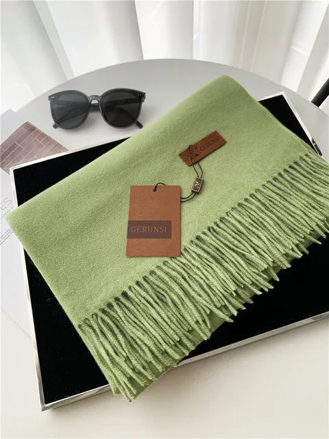 Premium Solid Winter Scarf - Soft Long Shawl Wrap