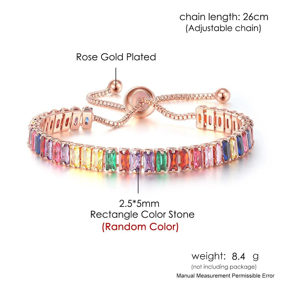 Colorful Tennis Bracelet