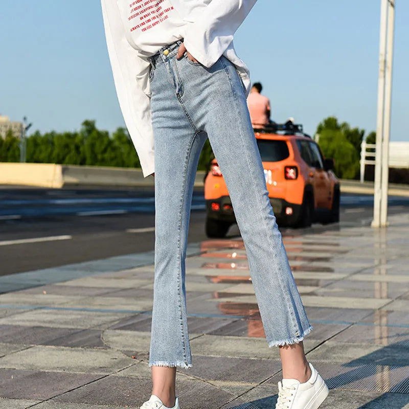 High-Waist Flare-Leg Jeans - Everyday Denim