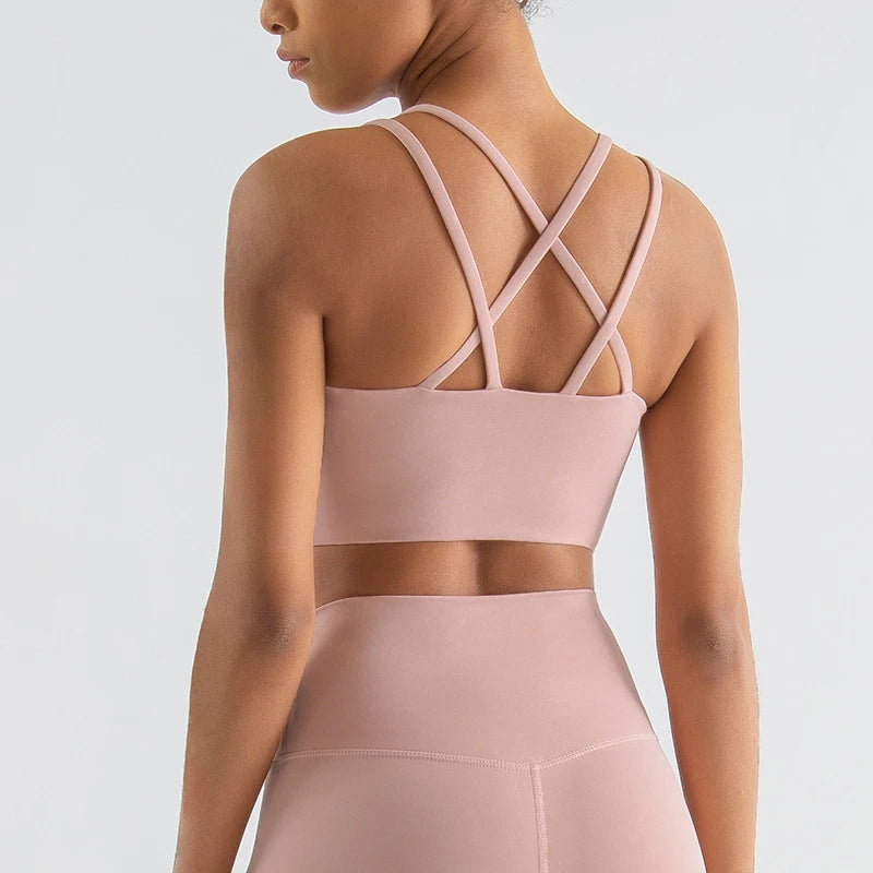 Cross-Back Performance Sports Bra