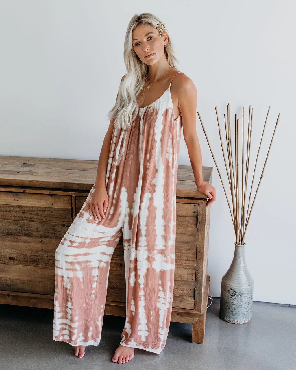 Wide-Leg Jumpsuit - Office & Occasion Wear