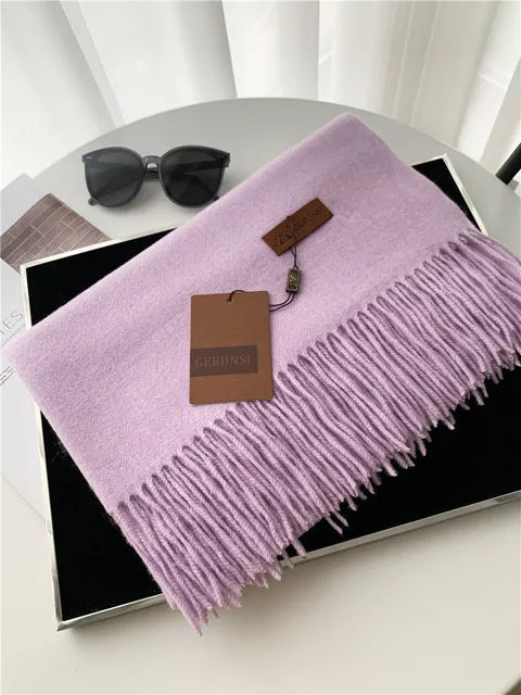 Premium Solid Winter Scarf - Soft Long Shawl Wrap