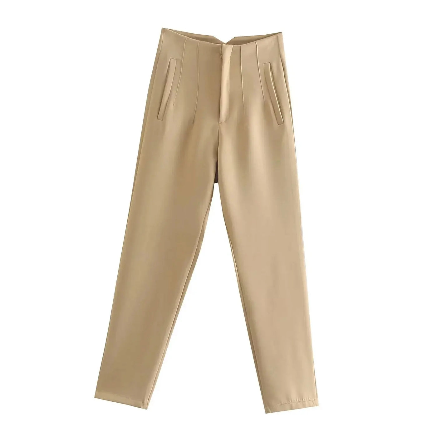 Slim High-Waist Pencil Pants - Chic Office Trousers