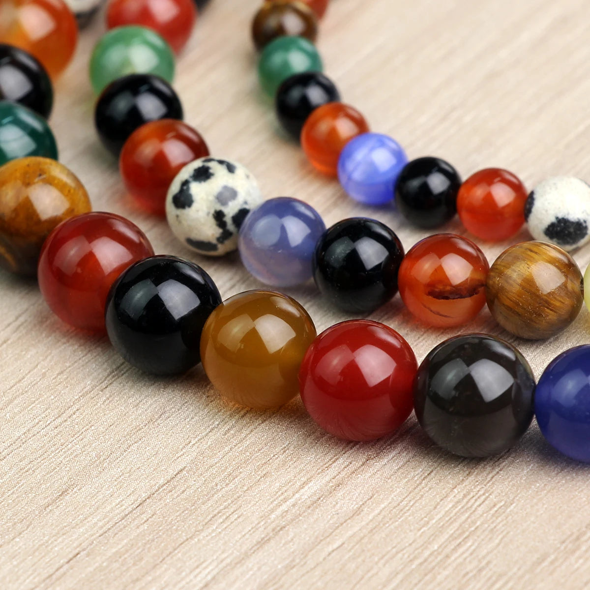 Natural Carnelian Bead Necklace - Handmade Bohemian Stone Choker