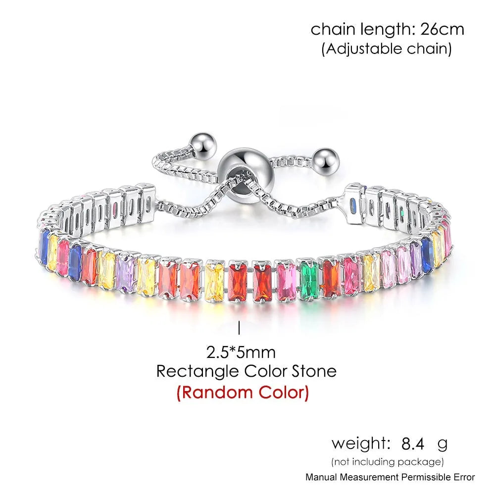 Colorful Tennis Bracelet