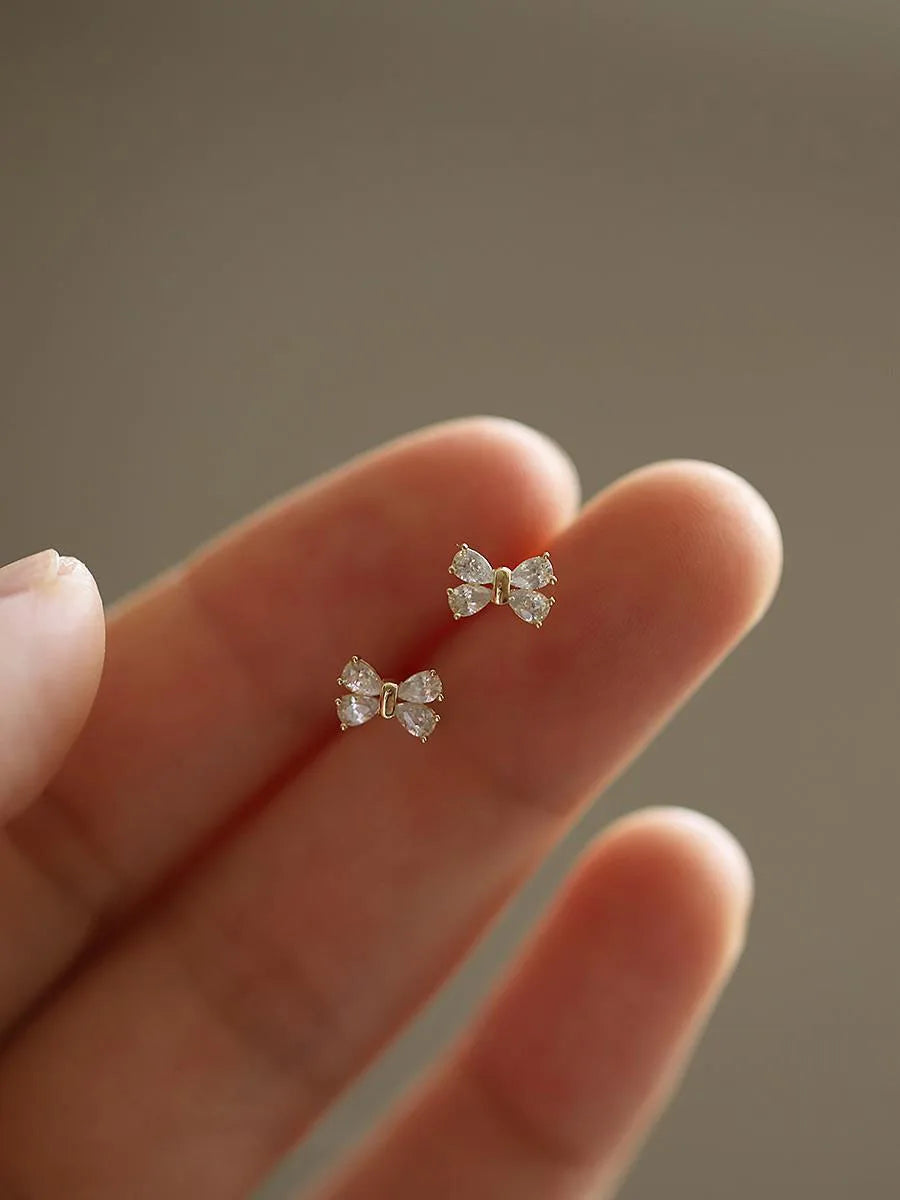 925 Silver Stud Earrings - Elegant Jewelry
