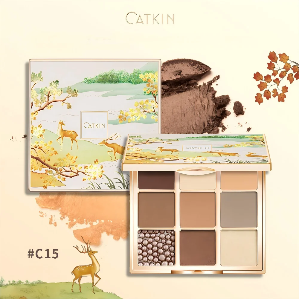 9-Color Eyeshadow Palette - Matte & Shimmer Pigment Collection