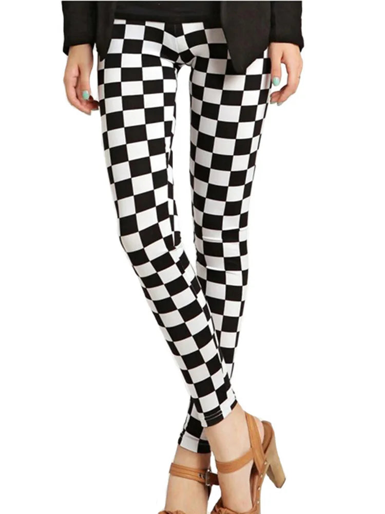 Printed Fashion Leggings - Stretch Everyday Comfort Fit