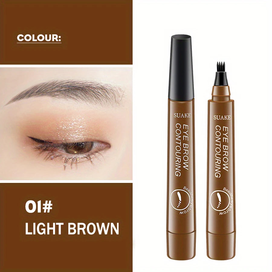 4-Tip Eyebrow Pen - Waterproof Natural Brow Definition