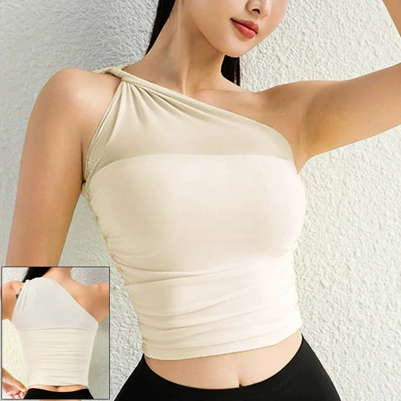 One-Shoulder Performance Sports Bra